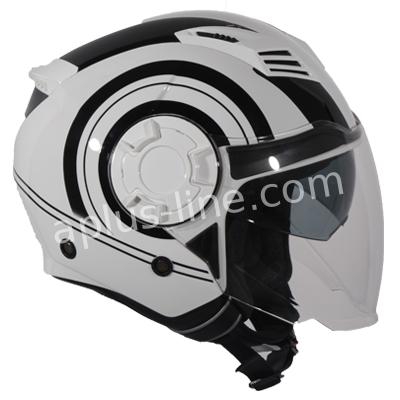 Scooter bromfiets zomerhelm jet helm vito isola roof boxer maten xs s m l xxl | Scooterhelm