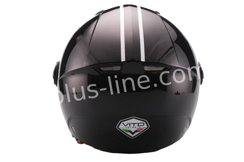 Scooter ciclomotor casco de verano casco jet vito moda notte techo boxer tallas xs sml xl xxl | casco de scooter