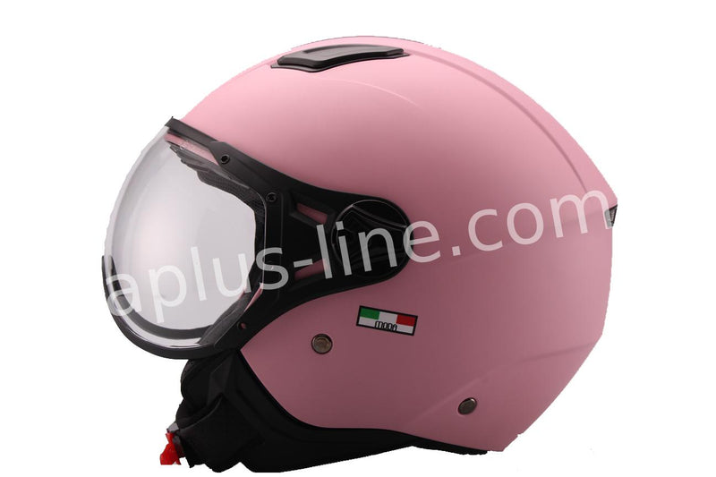 Scooter bromfiets zomerhelm jet helm vito moda notte roof boxer maten xs s m l xl xxl | Scooterhelm