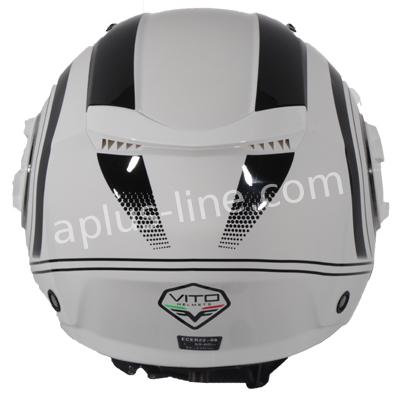 Scooter bromfiets zomerhelm jet helm vito isola roof boxer maten xs s m l xxl | Scooterhelm