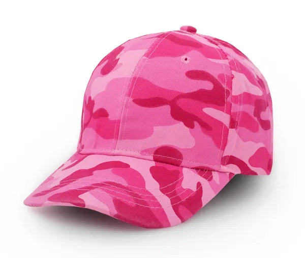 Dames pet baseball cap camouflage roze