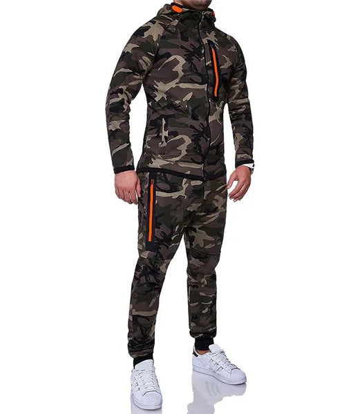 Heren trainingspak camouflage grijs groen donkergrijs xs s m l xl xxl