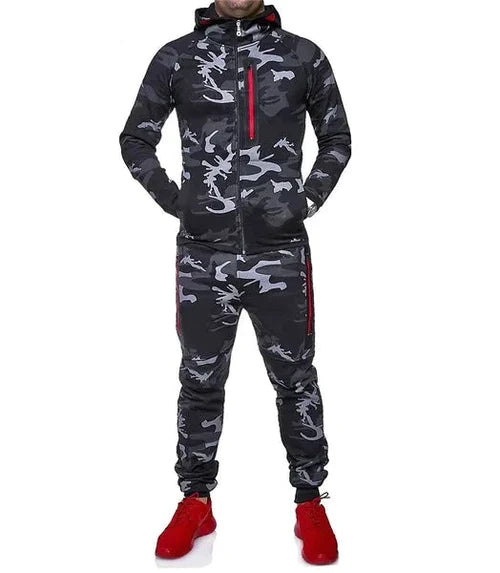 Heren trainingspak leger camouflage wit groen donkergrijs xs s m l xl xxl xxxl