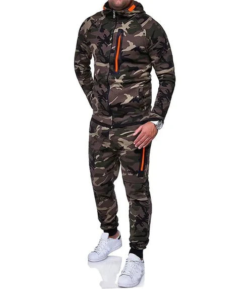 Heren trainingspak leger camouflage wit groen donkergrijs xs s m l xl xxl xxxl