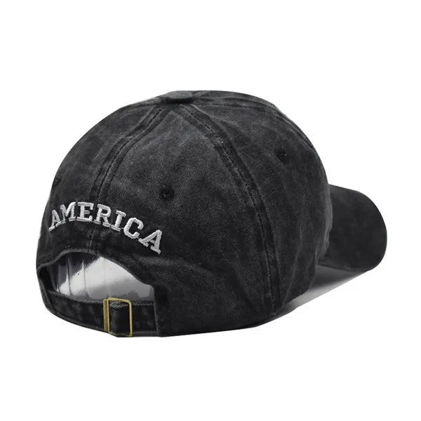 Gorra hombre beisbol estampado estados unidos amarillo gris marrón azul marino rojo negro