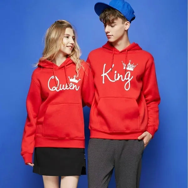 elationship King & Queen hoodie sweater red black gray s m l xl 2xl 3xl 4xl | Unisex