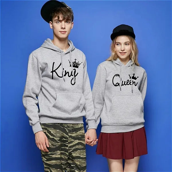 elationship King & Queen hoodie sweater red black gray s m l xl 2xl 3xl 4xl | Unisex