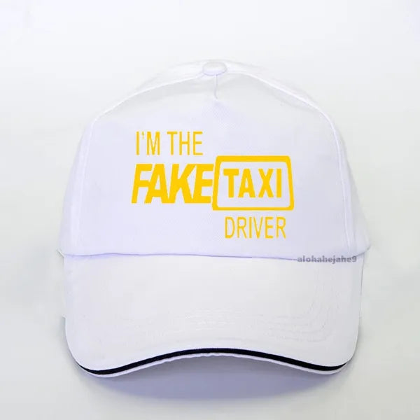 Fake Taxi driver cap baseball cap black gray white blue yellow red navy blue | Menswear