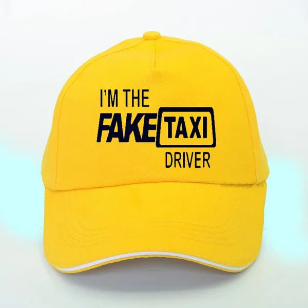 Fake Taxi driver cap baseball cap black gray white blue yellow red navy blue | Menswear