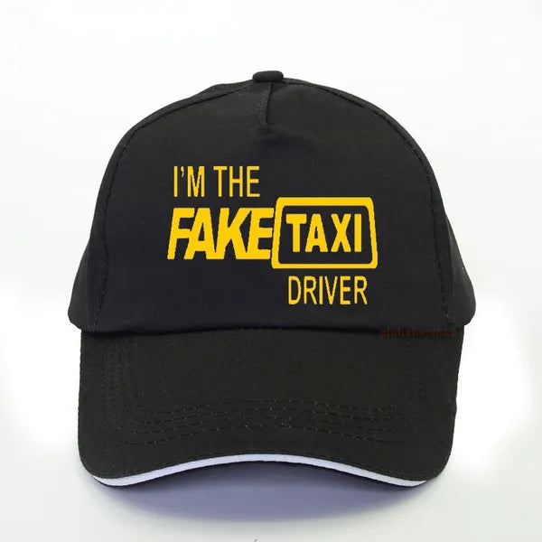 Fake Taxi driver cap baseball cap black gray white blue yellow red navy blue | Menswear