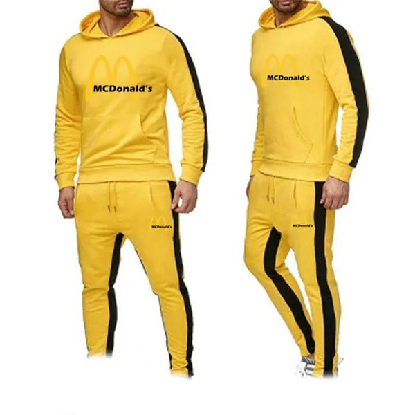 McDonald's mens jogging suit tracksuit red black white dark gray yellow s m l xl 2xl 3xl 4xl 5xl | Menswear