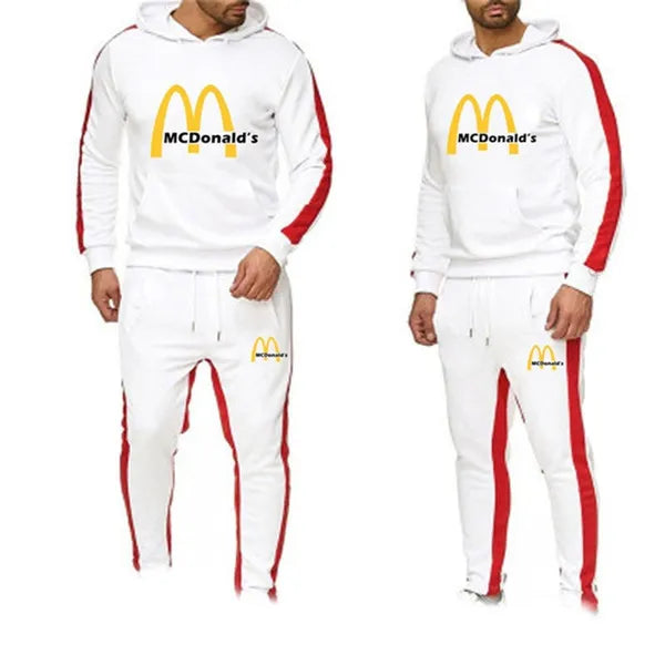 McDonald's mens jogging suit tracksuit red black white dark gray yellow s m l xl 2xl 3xl 4xl 5xl | Menswear