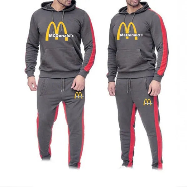 McDonald's mens jogging suit tracksuit red black white dark gray yellow s m l xl 2xl 3xl 4xl 5xl | Menswear