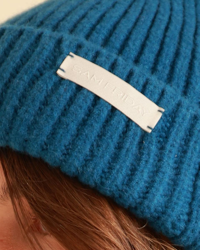 Gorro de invierno para mujer violeta claro azul rosa oscuro