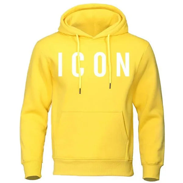 ICON mens hoodie sweater sweater s m l xl 2xl 3xl 4xl blue yellow red gray black navy blue dark gray | Menswear