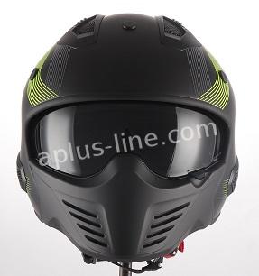 Scooter bromfiets zomerhelm jet helm vito bruzano roof boxer maten xs s m l xl xxl | Scooterhelm