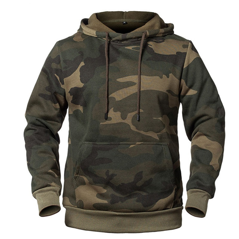 Sudadera con capucha para hombre camuflaje verde militar verde caqui negro xs sml xl xxl