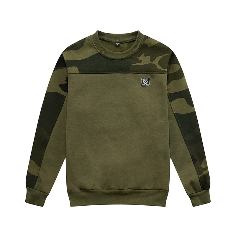 Heren sweater camouflage khaki groen zwart xs s m l xl xxl