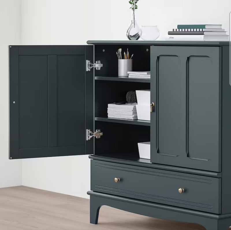 Sideboards chest of drawers blue green light beige width: 102 cm depth: 50 cm height: 101 cm