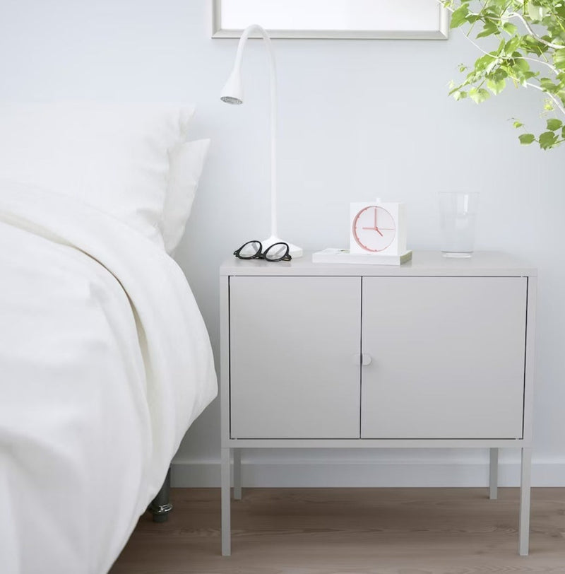 Bedside table side table bed gray width 60 cm depth 35 cm height 57 cm