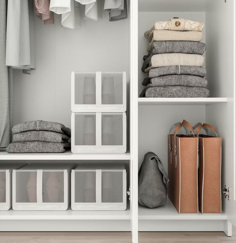 Wardrobe wall cabinet wall unit white black brown width: 117 cm depth: 50 cm height: 190 cm