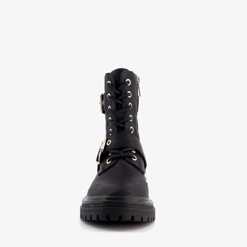 Botas mujer polipiel negro 37 38 39 40 41 42