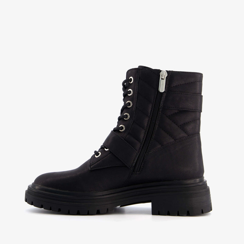 Botas mujer polipiel negro 37 38 39 40 41 42