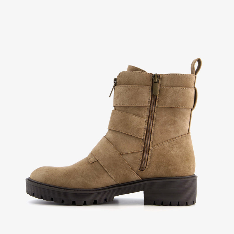 Botas mujer zapatos polipiel negro beige 37 38 39 40 41