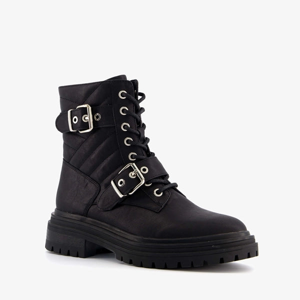 Botas mujer polipiel negro 37 38 39 40 41 42