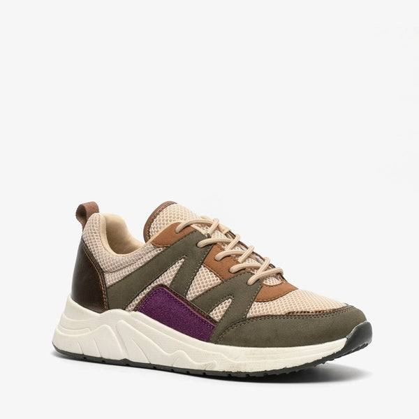 Zapatillas mujer zapatos beige verde morado marrón 36 37 38 39 40 41