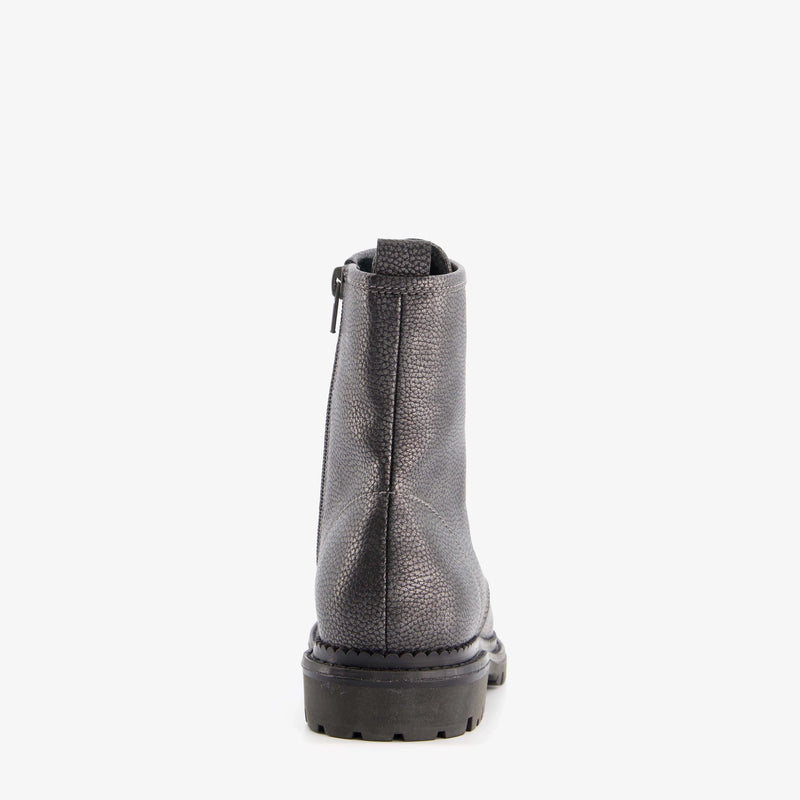 Botas mujer polipiel gris negro 37 38 39 40 41 42