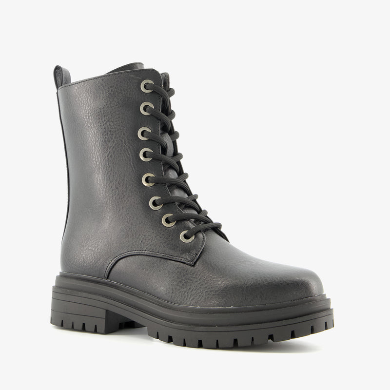 Botas altas de mujer marca Orléans botas con suela resistente piel verde militar negro marrón cognac 37 al 41