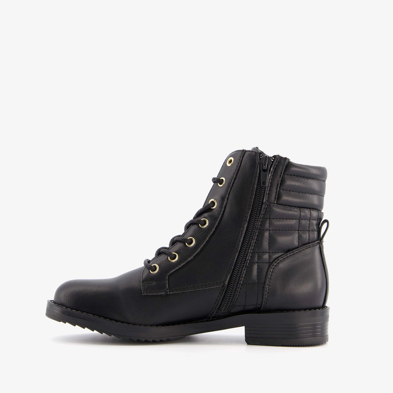 Botas mujer polipiel negro dorado 37 38 39 40 41