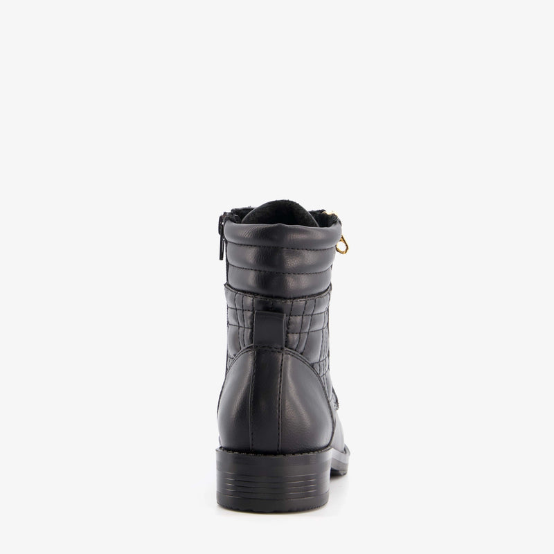 Botas mujer polipiel negro dorado 37 38 39 40 41