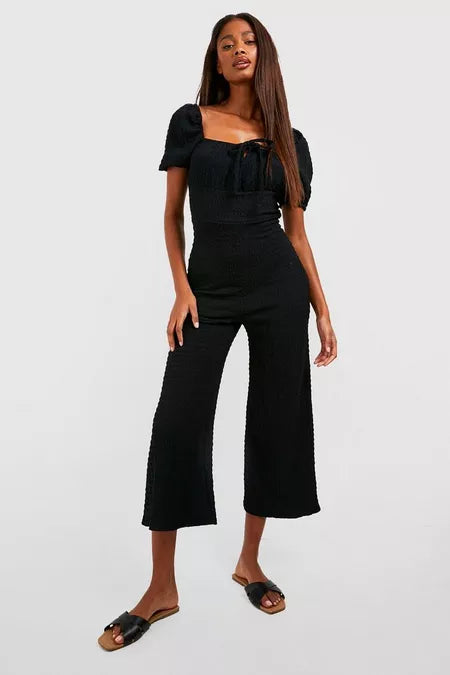 Dames jumpsuit m l zwart wit