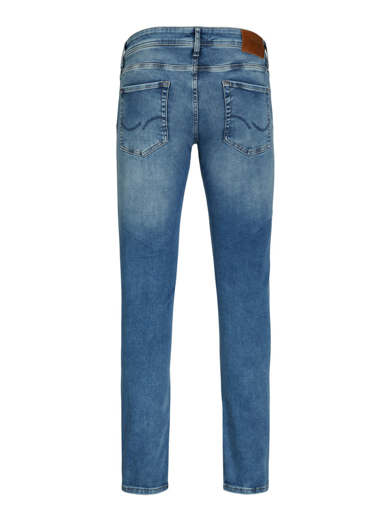 Heren lange spijkerbroek jeans slim fit blauw xs s m l xl xxl