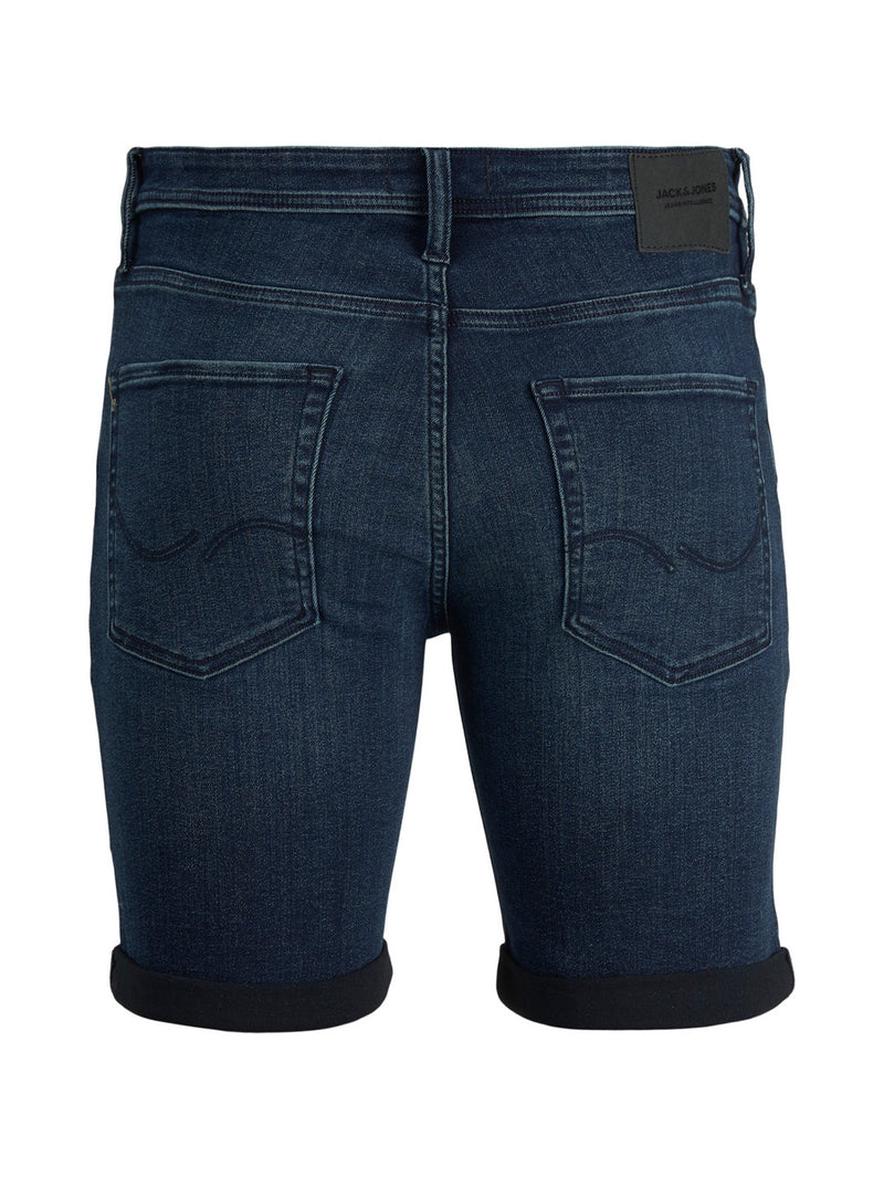 Heren spijkerbroek jeans ripped geschuurd met gaten donkerblauw s m l xl xxl