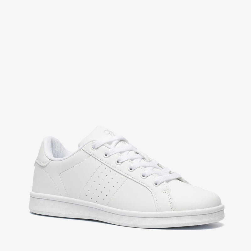 Orléans merk dames lage sneakers veterschoenen wit 36 t/m 42